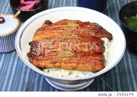 うな丼のアップ 2503274