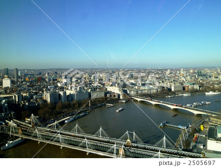 ロンドンアイから見たテムズ川と市街地 2505697