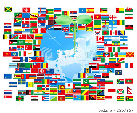 双葉と万国旗 2507357