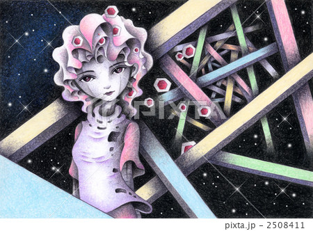 Sfイラスト 異星の恋人のイラスト素材