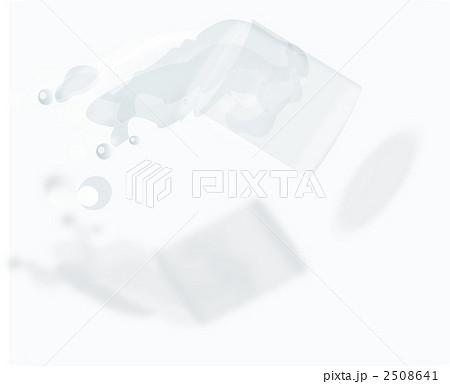 コップからこぼれる水のイラスト素材 2508641 Pixta