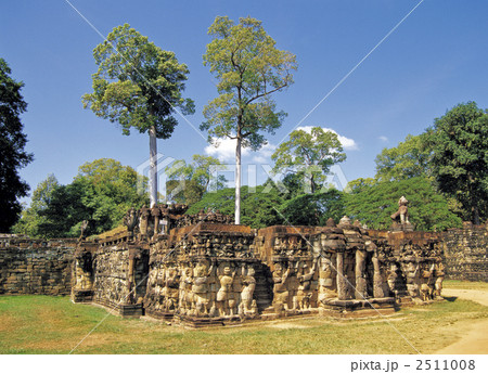 アンコール・トム遺跡の象のテラス アンコール・トム遺跡の象のテラス 2511008