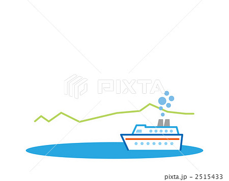 大型船舶 船 フェリーのイラスト素材 2515433 Pixta