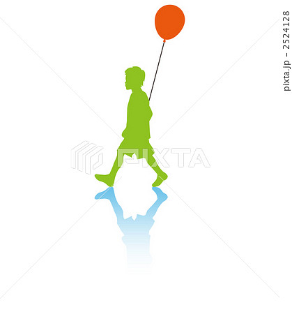 子供 男の子 歩むのイラスト素材