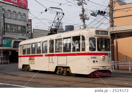 函館市電 1000型電車(1006号)函館駅前ー松風町間 函館市電 1000型電車(1006号)函館駅前ー松風町間 2524172