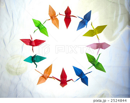 折り鶴の輪／小ガラよこ 2524844