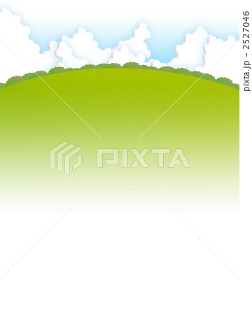 丘 原っぱ 背景のイラスト素材
