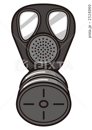 防毒マスク 防塵マスク 防じんマスクのイラスト素材