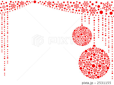 オーナメント 飾りつけ クリスマスオーナメントのイラスト素材