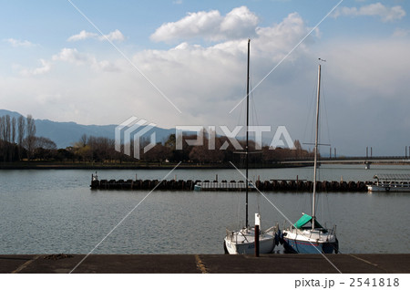 近江八景　矢橋帰帆　現在の矢橋港と矢橋帰帆島 2541818
