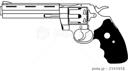 拳銃のイラスト素材