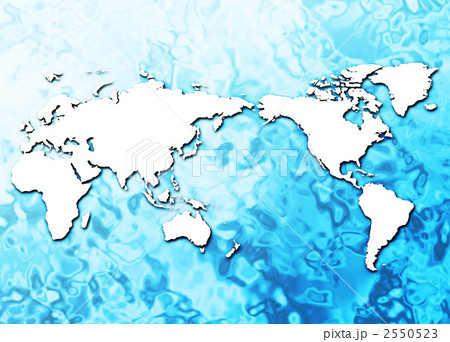 水面の上の世界地図 2550523