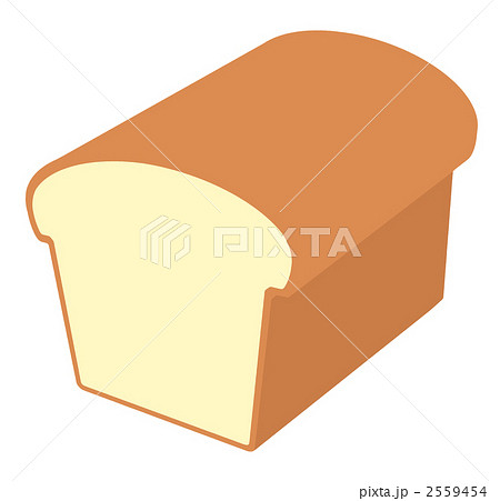 食パン一斤のイラスト素材