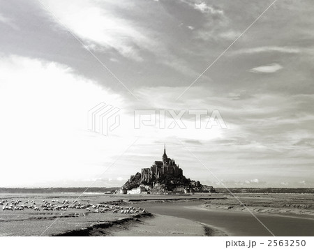 モン・サン=ミシェル　モノクロ調 2563250