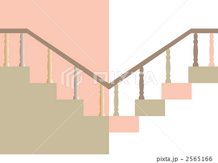 階段手すり 手すり 階段のイラスト素材