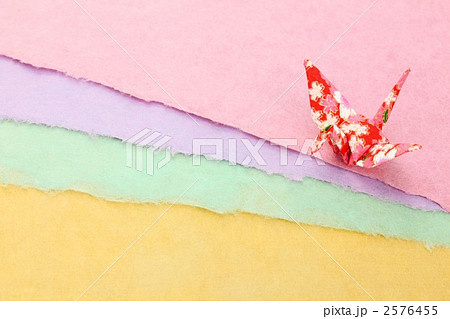 折り鶴と和紙 折り鶴と和紙 2576455