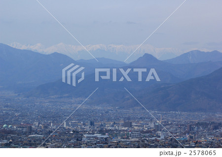 上田盆地と北アルプス 2578065