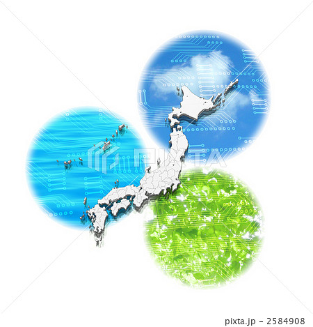 日本地図・日本白地図 日本地図・日本白地図 2584908