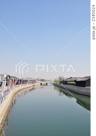 鯉のぼりがいっぱいの半田運河 2585024