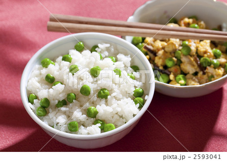 豆ごはんと玉子とじ 2593041