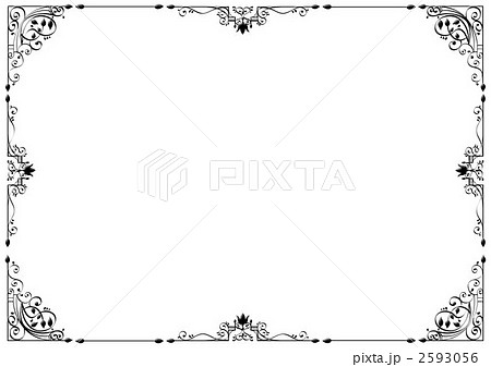 フレーム 飾り枠 枠のイラスト素材 2593056 Pixta
