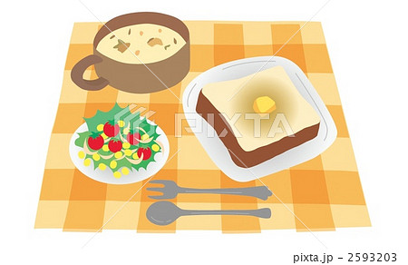 朝ごはんのイラスト素材