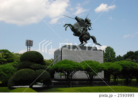 「最上義光」の騎馬像(霞城公園/山形県山形市霞城町) 「最上義光」の騎馬像(霞城公園/山形県山形市霞城町) 2593995