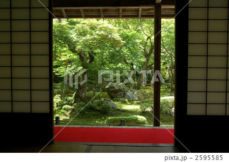 京都　圓光寺の庭園 2595585