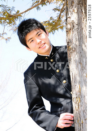 中学生 男子中学生 男の子の写真素材