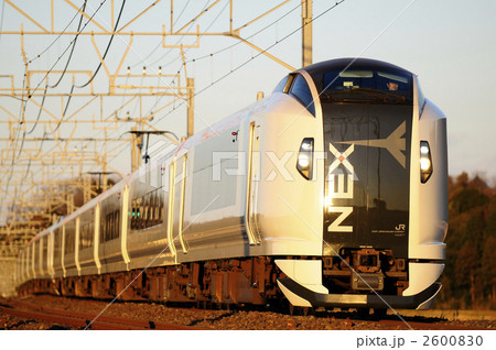 夕日色に染まる成田エクスプレス 2600830