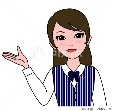 案内するOLのイラスト 2605119