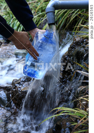 天然水を汲む 天然水を汲む 2616565