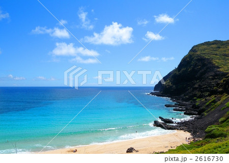 ハワイオアフ島東側の穏やかな海岸 ハワイオアフ島東側の穏やかな海岸 2616730
