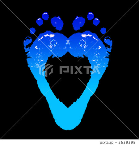 足跡で作ったハート 足跡で作ったハート 2639398