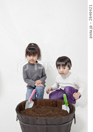 ガーデニングする子供たち 2646421