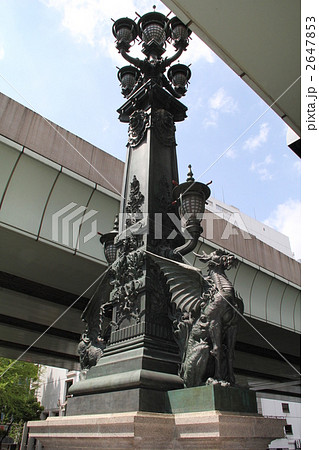 日本橋 麒麟像の写真素材