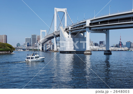 レインボーブリッジとレジャーボート 2648003