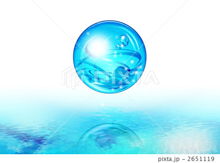 水の玉のイラスト素材