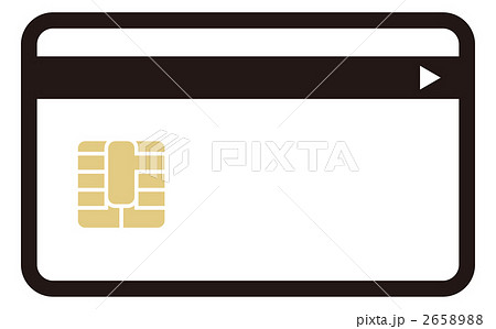 Ic内蔵カードのイラスト素材 2658988 Pixta