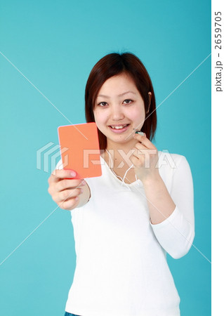 レッドカードと女性 2659705