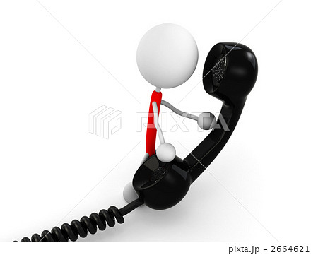 受話器を持つ 受話器を持つ 2664621