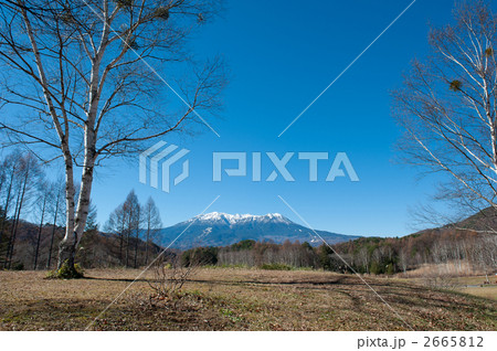 御嶽山と木曽馬の里 御嶽山と木曽馬の里 2665812