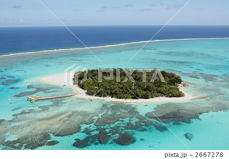南の島サイパン沖合のラグーンに浮かぶ楽園天国マニャガハ島 2667278