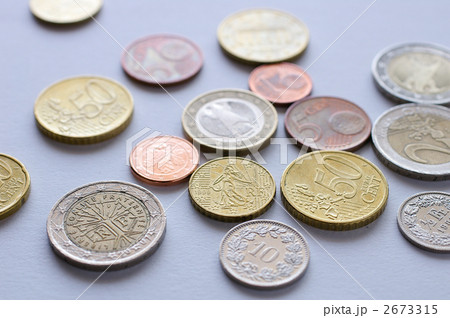 ユーロ硬貨の写真素材 [2673315] PIXTA