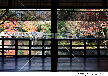 京都御所、拾翠亭の縁側 2673462