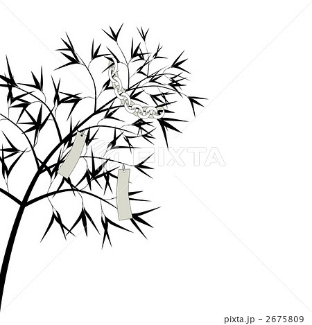 Hd限定笹 イラスト 白黒 美しい花の画像