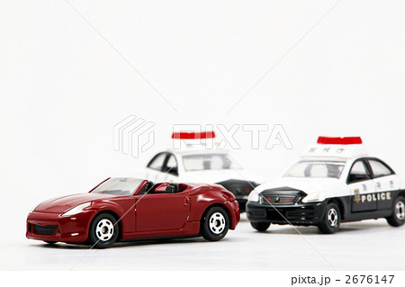 スポーツカーとパトカー【ミニカー】 2676147