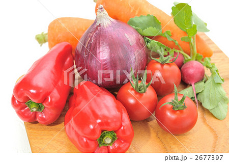 赤系の野菜食材、キッチンイメージに。 赤系の野菜食材、キッチンイメージに。 2677397