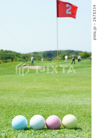 ゴルフボール カラフル ピン ゴルフボール カラフル ピン 2678334