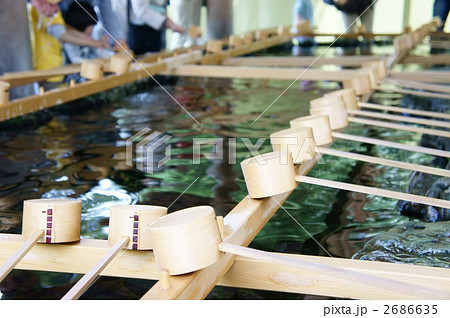 神社　ひしゃく 2686635